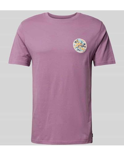 Rip Curl T-Shirt mit Label-Print Modell 'PASSAGE' - Pink