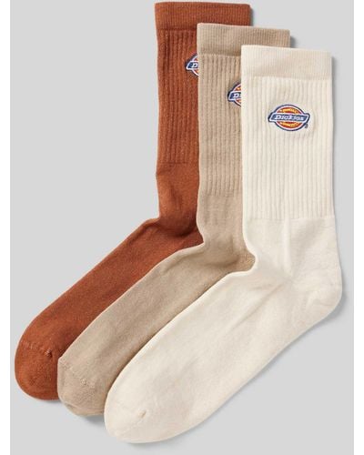 Dickies Socken mit Label-Stitching Modell 'VALLEY GROVE' im 3er-Pack - Weiß