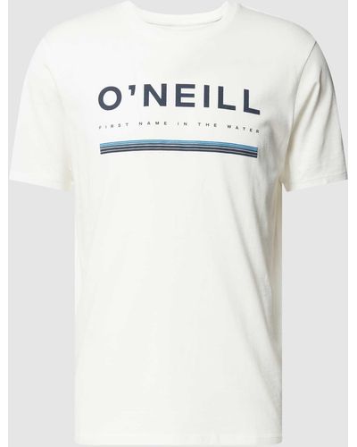 O'neill Sportswear T-shirt Met Labelprint - Wit