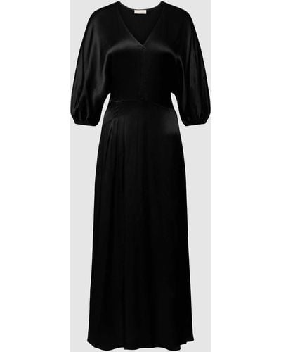 Soaked In Luxury Maxi-jurk Met V-hals - Zwart