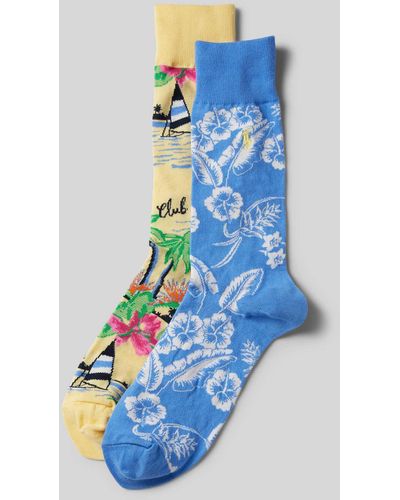Polo Ralph Lauren Socken mit elastischem Rippenbündchen im 2er-Pack - Blau