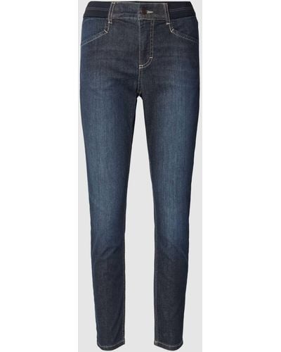 ANGELS Skinny Fit Jeans Met Verkort Model - Blauw