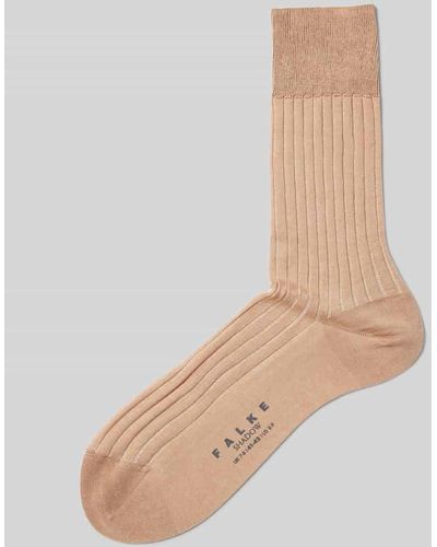 FALKE Socken aus reiner Baumwolle Modell 'Shadow' - Weiß