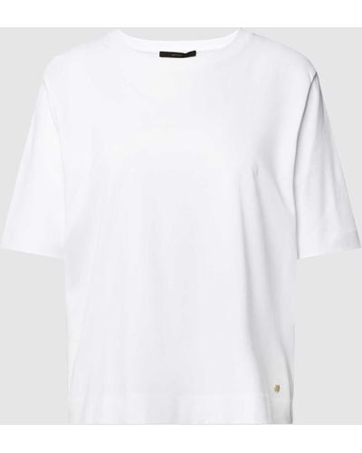 Windsor. T-Shirt mit Label-Detail - Weiß