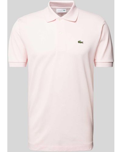 Lacoste Classic Fit Poloshirt mit Label-Detail Modell 'CORE' - Pink