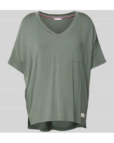 Tommy Hilfiger T-Shirt mit Brusttasche - Grün