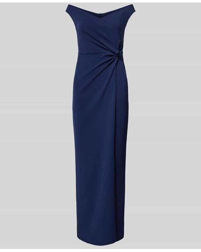 Sistaglam Abendkleid mit Knotendetail - Blau