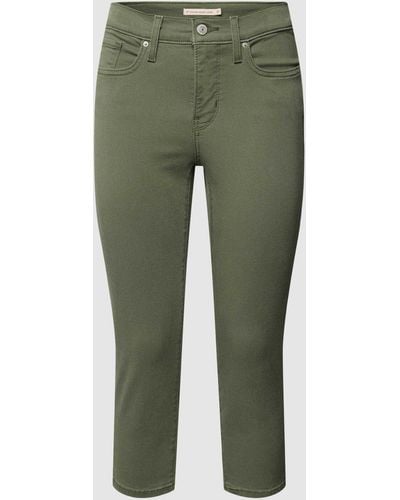 Levi's® 300 Skinny Fit Capri-jeans - Groen