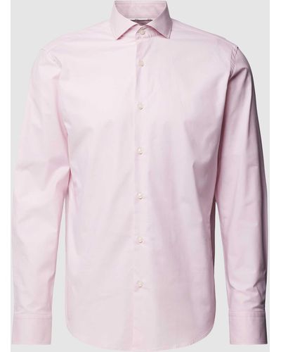 BOSS Regular Fit Business-Hemd mit Haifischkragen Modell 'Joe' - Pink