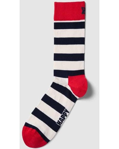 Happy Socks Socken mit Streifenmuster - Weiß