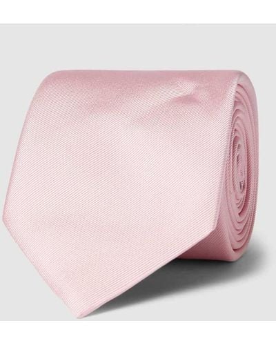 BOSS Krawatte mit Label-Patch - Pink