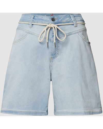 Buena Vista Jeansshorts mit Label-Details - Blau