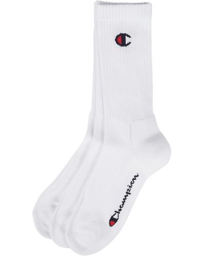 Champion Socken mit Label-Detail im 3er-Pack Modell 'Crew Socks' - Weiß