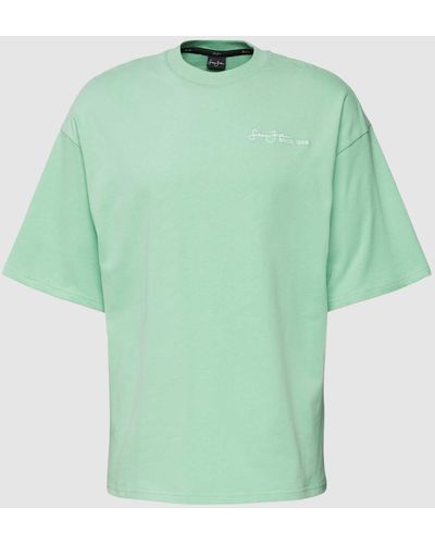 Sean John T-shirt Met Labelprint - Groen
