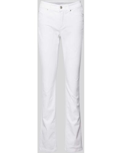 Cambio Slim Fit Jeans im 5-Pocket-Design Modell 'PARLA' - Weiß