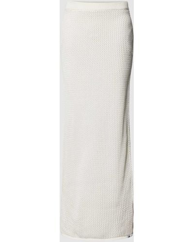 Tommy Hilfiger Strickrock mit elastischem Bund - Weiß