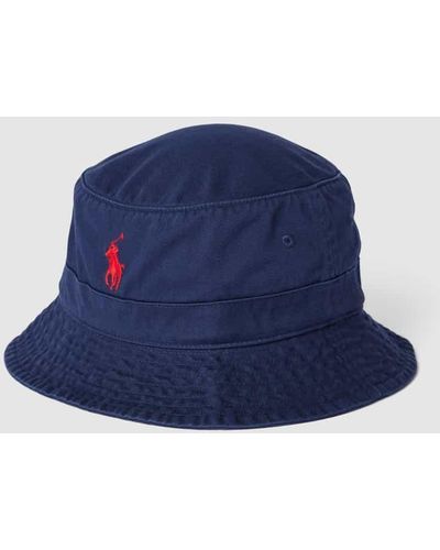 Polo Ralph Lauren Bucket Hat mit Logo-Stitching - Blau