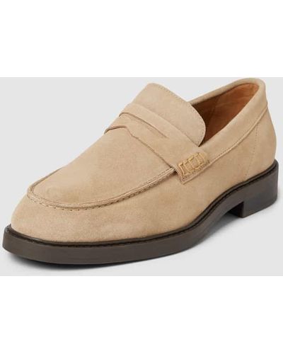 SELECTED Penny-Loafer mit Ziernaht Modell 'BLAKE' - Natur