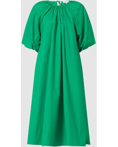 EDITED Midi-jurk Van Biologisch Katoen, Model 'fadia' - Groen