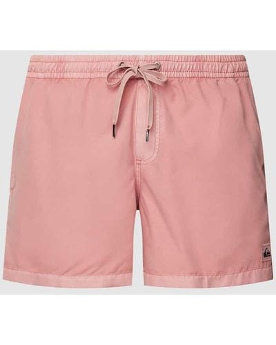 Quiksilver Badehose mit Label-Details Modell 'EVERYDAY SURF WASH' - Pink