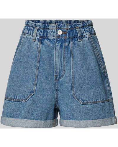 Tom Tailor Shorts mit seitlichen Eingrifftaschen - Blau