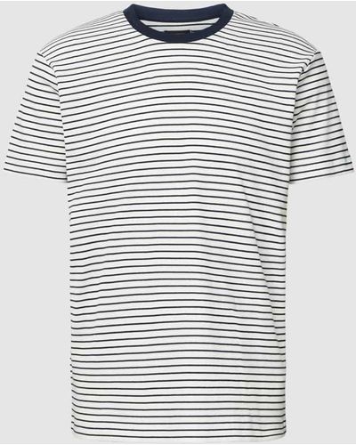 Esprit T-Shirt mit Streifenmuster - Grau