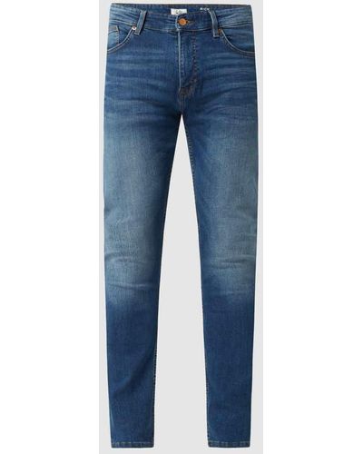 QS Slim Fit Jeans mit Stretch-Anteil Modell 'Rick' - Blau