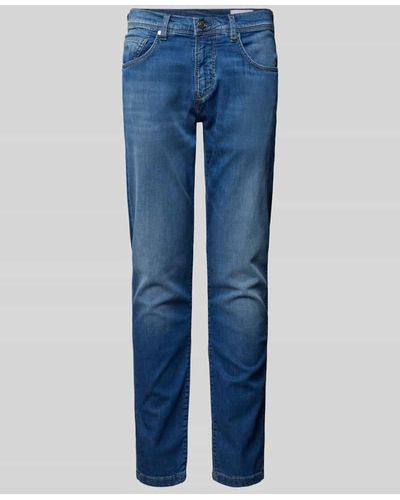 Baldessarini Tapered Fit Jeans im 5-Pocket-Design Modell 'Jayden' - Blau