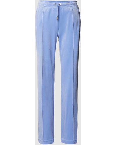 Juicy Couture Trackpants mit fixierten Bügelfalten Modell 'TINA' - Blau