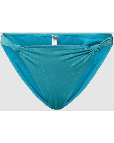 Esprit Bikini-Slip mit Glitzer-Effekt - Blau
