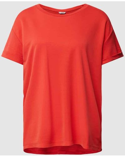 Mbym T-Shirt mit Rundhalsausschnitt Modell 'Amana' - Rot
