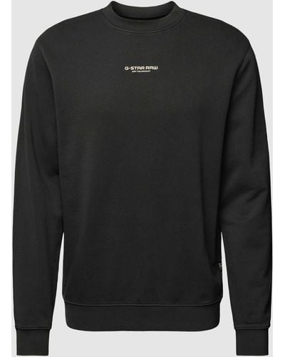 G-Star RAW Sweatshirt Met Ronde Hals - Zwart