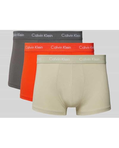 Calvin Klein Trunks mit elastischem Bund im 3er-Pack - Grau