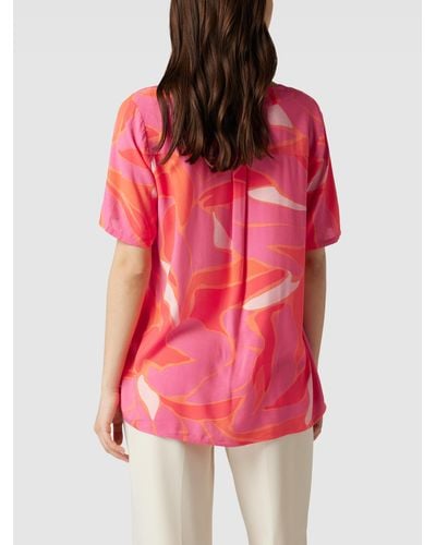 Betty Barclay Blouse Met All-over Motief - Roze