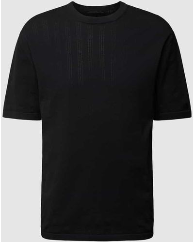 DRYKORN T-Shirt mit Rundhalsausschnitt Modell 'DERICO' - Schwarz
