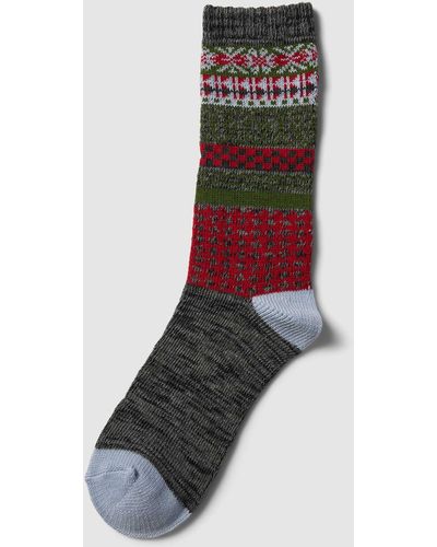 S.oliver Socken mit Allover-Muster Modell 'Hygge' im 2er-Pack - Grau
