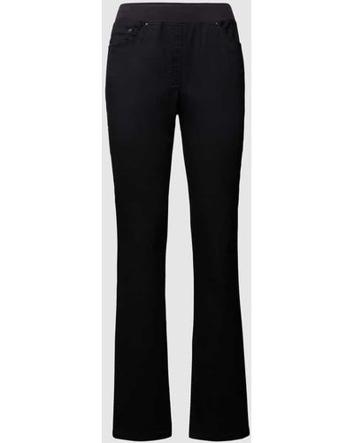 RAPHAELA by BRAX Slim Fit 5-Pocket-Jeans mit elastischem Bund - 'Super Dynamic' - Schwarz