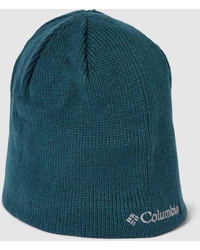 Columbia Gebreide Muts Met Labelstitching - Groen