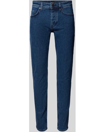 BOSS Tapered Fit Jeans - Blauw