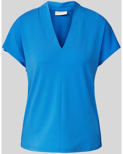 Freequent Blusenshirt mit Stehkragen Modell 'Yrsa' - Blau