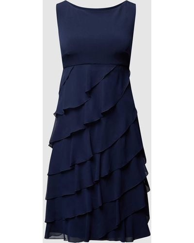 Swing Cocktailjurk Van Chiffon - Blauw