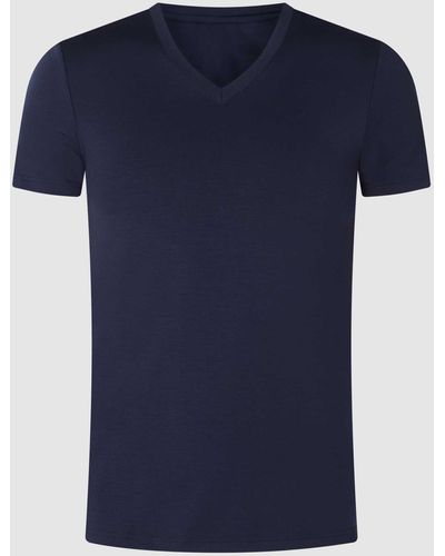 Hom T-Shirt mit V-Ausschnitt - Blau
