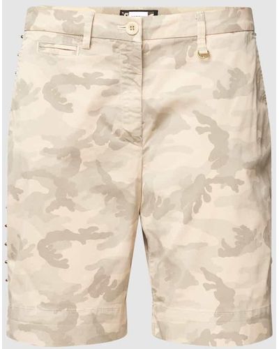 Mason's Bermudas mit Allover-Muster Modell 'JACQUELINE CURVY' - Natur