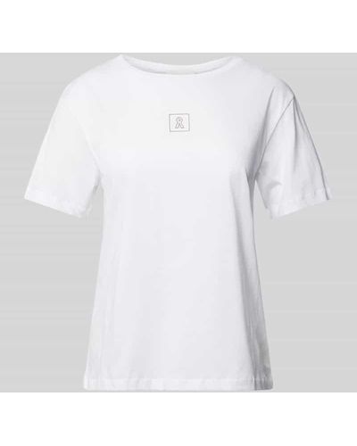 ARMEDANGELS T-Shirt mit Label-Stitching Modell 'MAARLA' - Weiß