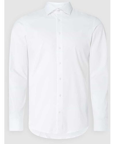 Seidensticker Slim Fit Business-Hemd aus Twill - feuchtigkeitsregulierend - Weiß