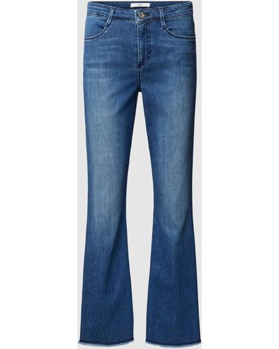 Brax Flared Jeans Met Verkort Model - Blauw