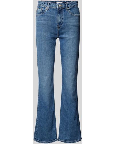 Tommy Hilfiger Bootcut Jeans im 5-Pocket-Design Modell 'MEL' - Blau