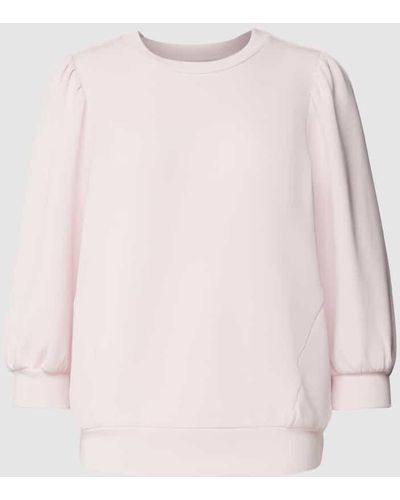 SELECTED Sweatshirt mit 3/4-Arm Modell 'TENNY' - Pink