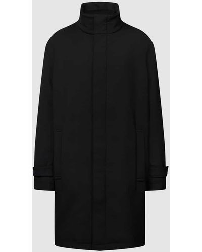 DRYKORN Mantel mit seitlichen Eingrifftaschen Modell 'Rauken' - Schwarz