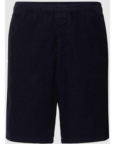 Tommy Hilfiger Shorts mit Logo-Stitching - Blau